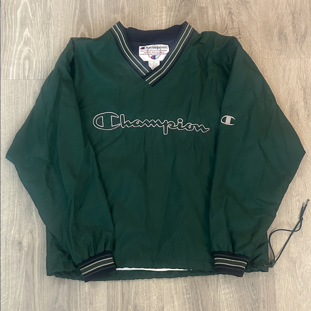 Champion Forest Green V-Neck Jacket